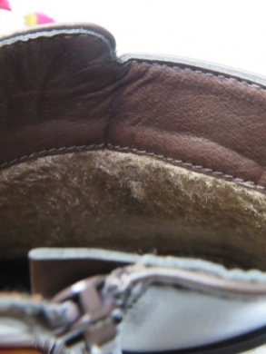 Botki damskie ocieplane na obcasie (36-41) 1357 DBROWN