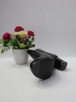 Botki damskie ocieplane na obcasie (36-41) 605-3 BLACK