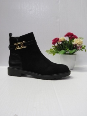 Botki damskie ocieplane na płaskim (36-41) EL-816 BLACK