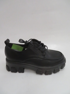 Półbuty damskie na płaskim (36-41) Q-115 BLACK
