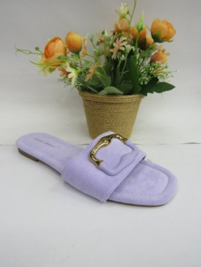 Klapki damskie na płaskim (36-41) 1730 PURPLE