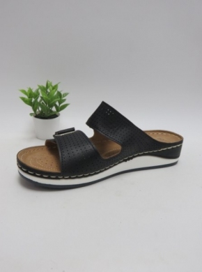 Klapki damskie na koturnie (36-41) W361 BLACK