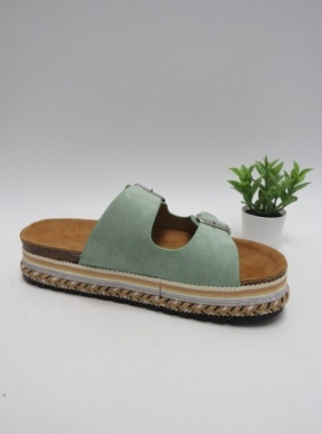 Klapki damskie na koturnie (36-41) DF869 VERDE