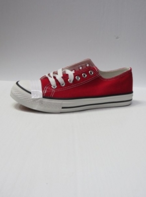 Trampki damskie na płaskim (39-43) 608-5 RED