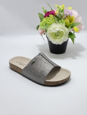 Klapki damskie na płaskim (36-41) 0509 D GREY