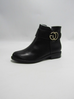 Botki damskie na płaskim (36-41) D7-1 BLACK