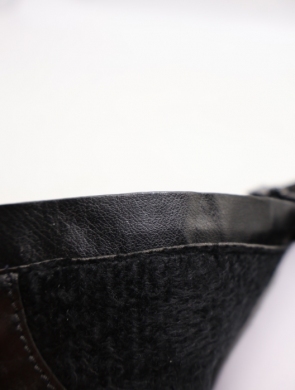 Kozaki damskie ocieplane na obcasie (36-41) 5525 BLACK