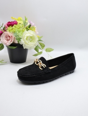 Mokasyny damskie na płaskim (36-41) JD113-1 BLACK