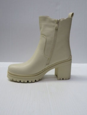 Botki damskie ocieplane na obcasie (36-41) HB-255 BEIGE