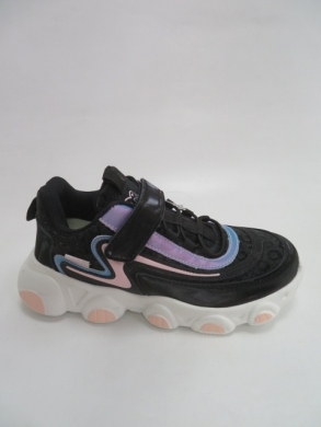 Buty sportowe Dziewczęce (31-36) E61 BLACK/SILVER