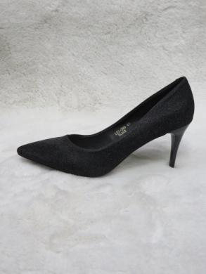 Czółenki damskie na szpilce (36-41) LE-390 BLACK