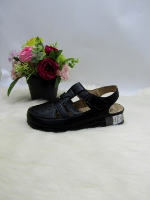Sandały damskie na płaskim (36-41) K01-8 BLACK