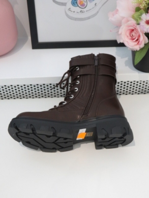 Trapery damskie ocieplane (36-41) LY216 BROWN