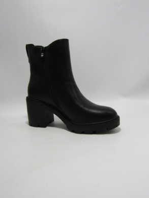 Botki damskie ocieplane na obcasie (36-41) 22060-6A BL/PU