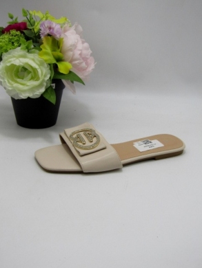 Klapki damskie na płaskim (36-41) YU-210 BEIGE