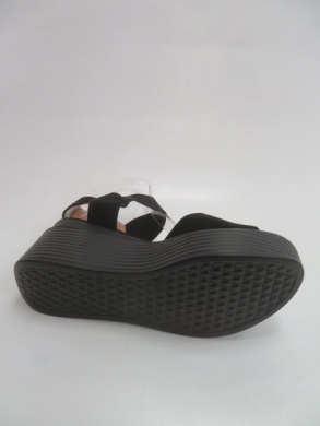 Sandały damskie na koturnie (36-41) 9011 BLACK