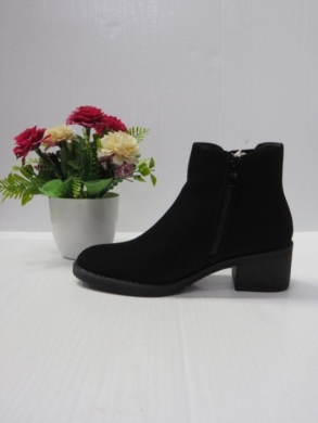 Botki damskie ocieplane na obcasie (36-41) N22-811 BLACK