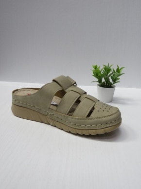 Klapki damskie na koturnie (36-41) 4026 BEIGE