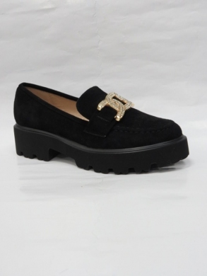 Mokasyny damskie na płaskim (36-41) DW010 BLACK