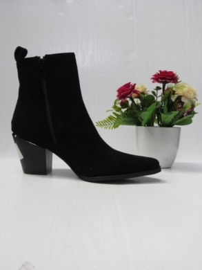Botki damskie ocieplane na obcasie (36-41) C856 BLACK