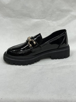 Mokasyny damskie na płaskim (36-41) 7201-11 BLACK