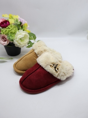 Kapcie damskie ocieplane (37-42) 8804 MIX