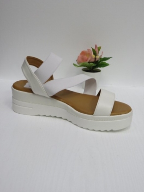 Sandały damskie na koturnie (36-41) 0-757 WHITE