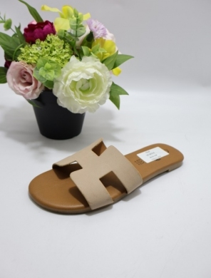 Klapki damskie na płaskim (36-41) 155 BEIGE