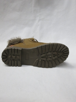 Botki damskie ocieplane na płaskim (36-42) 3115-4 CAMEL