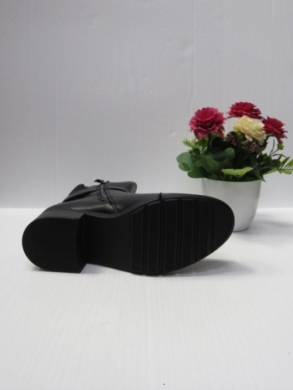Botki damskie ocieplane na obcasie (36-41) 0-514 BLACK