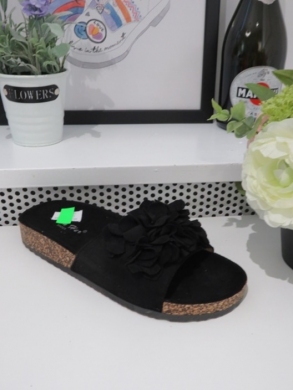 Klapki damskie na płaskim (36-41) TL8-110 BLACK