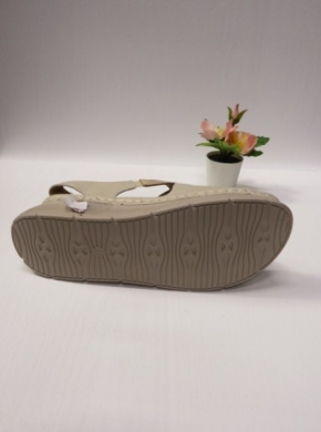 Sandały damskie na koturnie (39-43) DT21-2 BEIGE