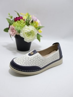 Półbuty damskie na płaskim (36-41) CH128 NAVY/WH