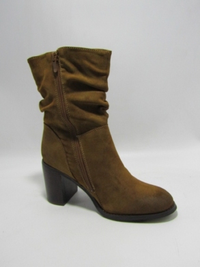 Botki damskie ocieplane na obcasie (36-41) M725 CAMEL