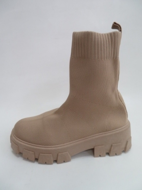 Botki damskie jesienne na płaskim (36-41) PC91 KHAKI