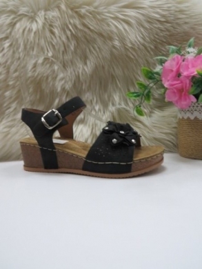Sandały damskie na koturnie (36-41) TL8-102 BLACK