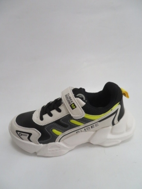 Buty sportowe dziewczęce (32-37) E80 WHITE/YELLOW