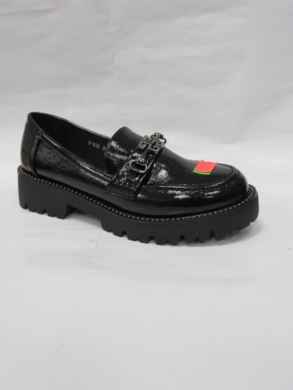 Mokasyny damskie na płaskim (36-41) 0-632 BLACK