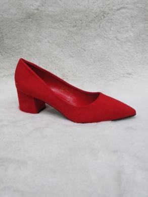Czółenki damskie na obcasie (36-41) LE-325 RED