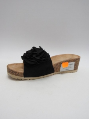 Klapki damskie na koturnie (36-41) SM302 BLACK