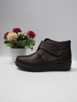 Botki damskie ocieplane na płaskim (36-41) W33-5 BROWN