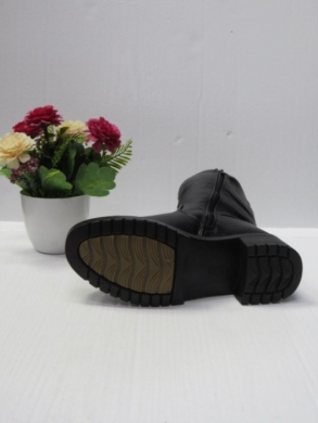 Botki damskie ocieplane na obcasie (36-41) 2326 BLACK