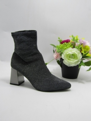 Botki damskie na obcasie (36-41) 9758 SILVER