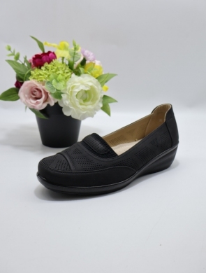 Półbuty damskie na koturnie (36-41) 577 BLACK