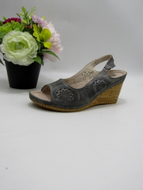 Sandały damskie na koturnie (36-41) 7AA228 GREY