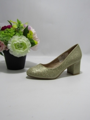 Czółenki damskie na obcasie (36-41) O-605 GOLD