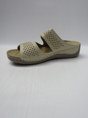 Klapki damskie na koturnie (36-42) 684-15 BEIGE