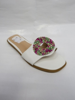 Klapki damskie na płaskim (36-41) 5022 WHITE