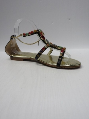 Sandały damskie na płaskim (36-41) D6525 BLACK