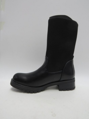 Botki damskie na płaskim (36-41) 566-11 BLACK